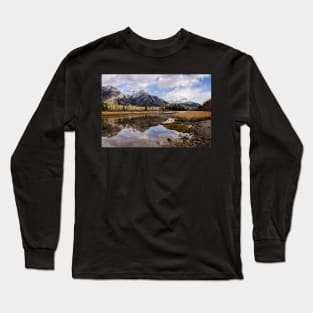 A Calm River and a Fresh Dusting of Snow Long Sleeve T-Shirt